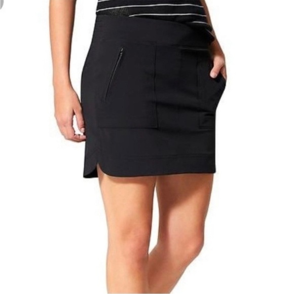 Athleta Chelsea black skort skirt 8 - Picture 9 of 11